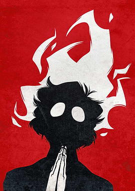 Modern Catholic Prayer Poster – Praying Man Christian Wall Art