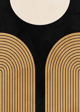 Abstract Geometric Rainbow Arch