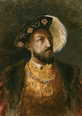 Portrait of a King in Regal Attire