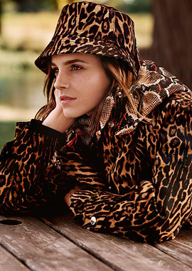 Emma Watson in Leopard Print