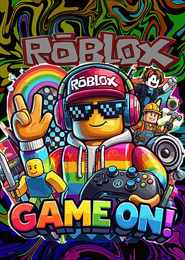 Roblox Game On Rainbow Art