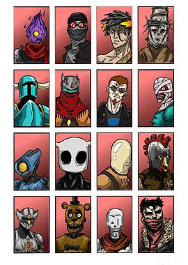Video Game Character Portraits