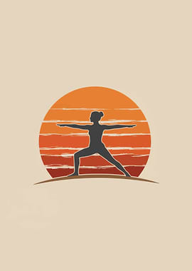 Yoga Silhouette at Sunset
