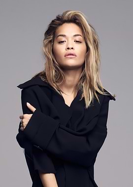 Rita Ora in Black Outfit