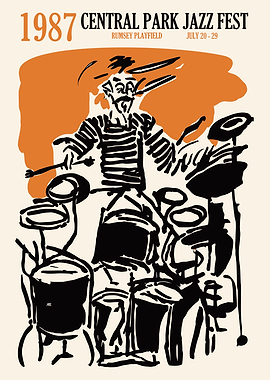 Central Park Jazz Fest 1987 Poster