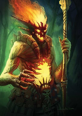 Infernal Flame Demon – Dark Fantasy Fire Entity