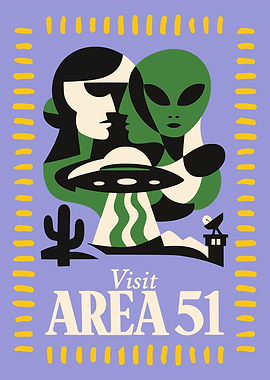 Visit Area 51 Poster