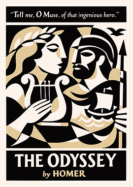 Odyssey Muse and Hero Print