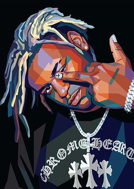 Ken Carson Portrait of Rapper