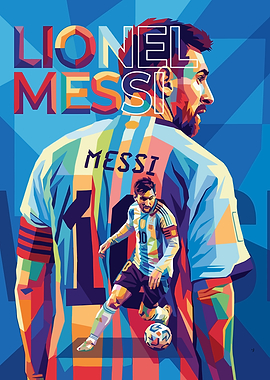 Lionel Messi Pop Art