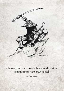 Inspirational Poster – “Direction Over Speed” Motivational Wall Art