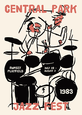 Central Park Jazz Fest 1983 Poster