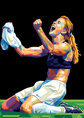 Brandi Chastain Soccer Player Celebration