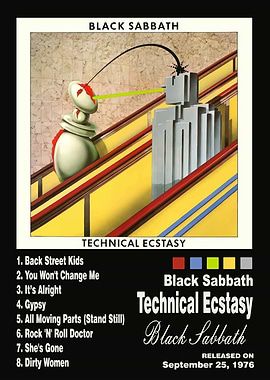 Black Sabbath Technical Ecstasy Album Cover
