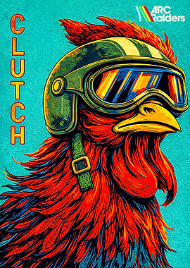 Clutch Chicken with Goggles and Helmet