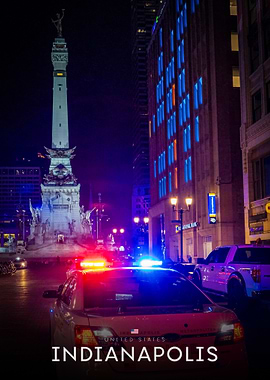 Indianapolis Cityscape at Night