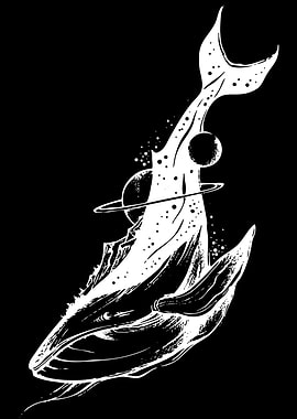 Cosmic Whale Illustration