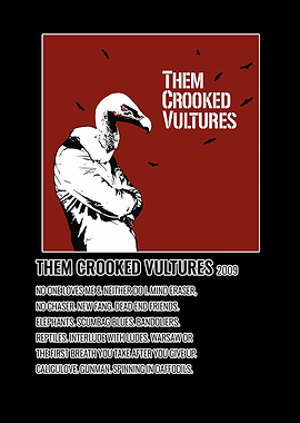 Them Crooked Vultures Album Art