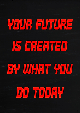 Inspirational Quote on Black Background