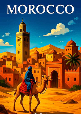 Morocco Travel Poster