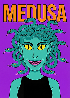 Medusa with Snake Hair