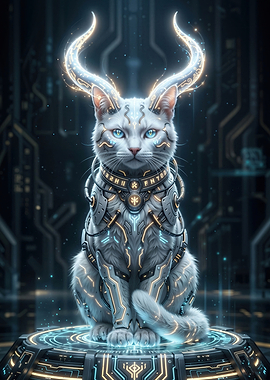 Cyberpunk God Cat