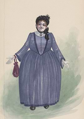 Woman in Victorian Dress
