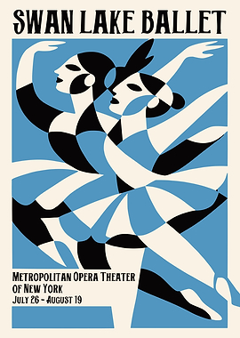 Swan Lake Ballet Poster