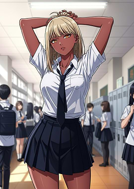 Anime Girl in School Uniform