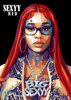 Sexyy Red Pop Art Portrait