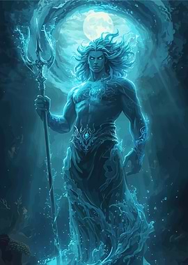 Aquatic God with Trident