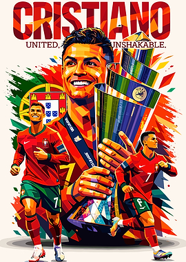 Cristiano Ronaldo with Trophy