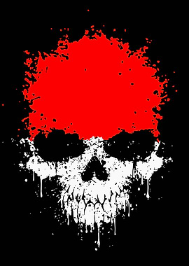 Indonesia Skull Splatter