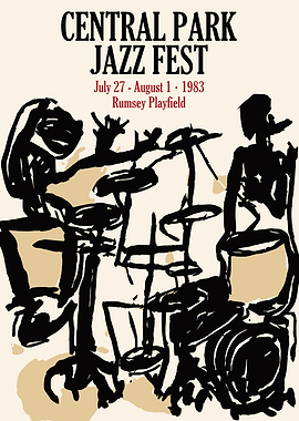 Central Park Jazz Fest 1983 Poster