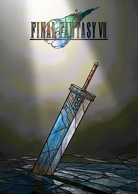 Final Fantasy VII Stained Glass Buster Sword