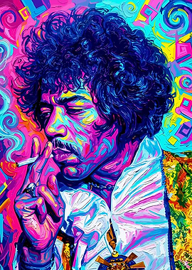 Jimi Hendrix Pop Art