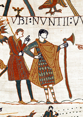 William's Messengers Bayeux Tapestry Scene 10