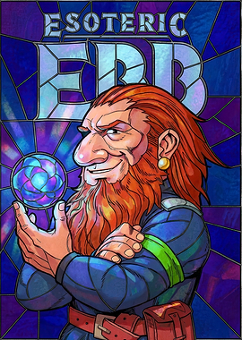 Dwarf holding a magical orb