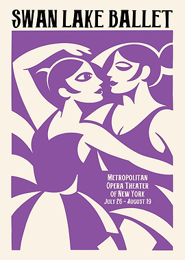 Swan Lake Ballet Poster