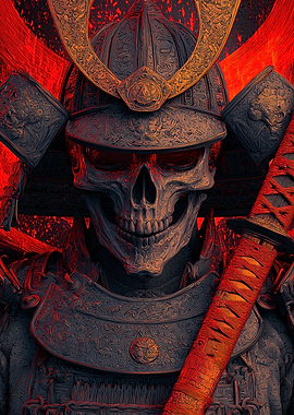 Skeleton Samurai Warrior