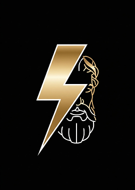 Golden Lightning Bolt and Zeus Profile