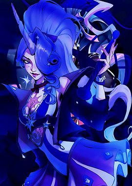 Mysterious Sorceress with Unicorn Horn