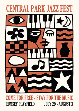 Central Park Jazz Fest Poster