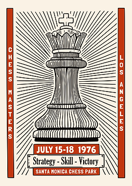 Chess Masters Los Angeles 1976 Poster