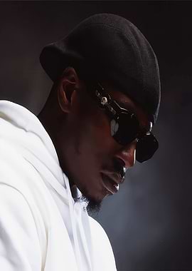 Werenoi in White Hoodie and Sunglasses