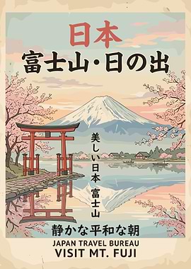 Vintage Japan Travel Potrait