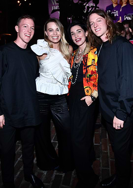 Margot Robbie and friends at an event