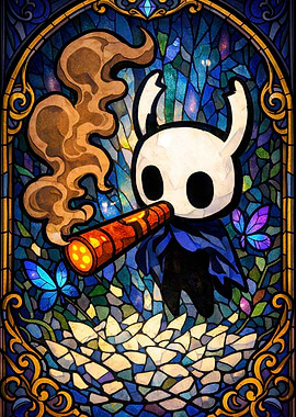 Hollow Knight Stained Glass Art