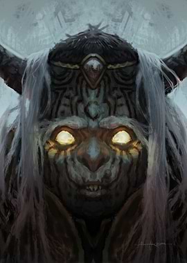 Baba Yaga Witch Portrait – Dark Slavic Folklore Fantasy