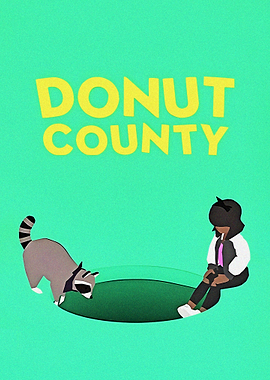 Donut County Raccoon and Girl